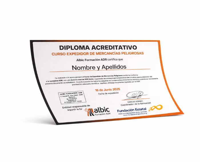 diploma-curso-expedidor-mercancias-peligrosas Diploma expedidor de mercancías peligrosas